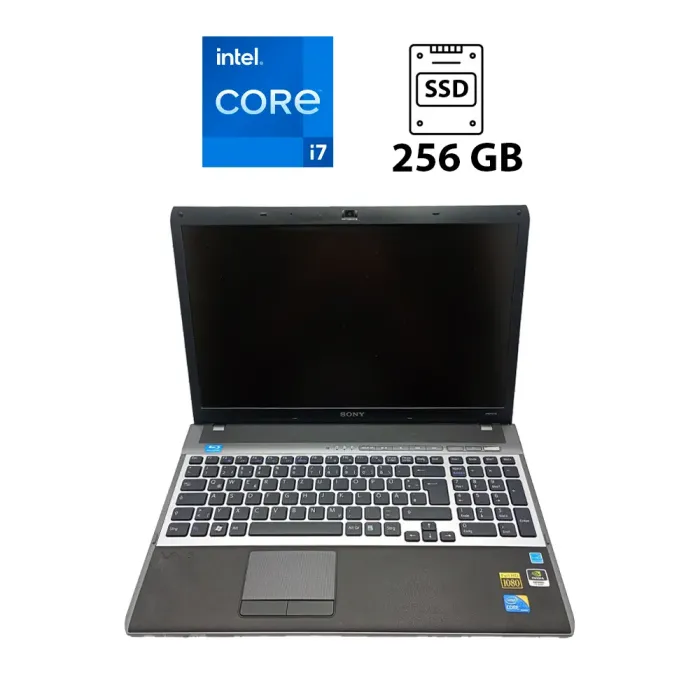 Ноутбук Sony VPC11 / 16.4" (1920x1080) TN / Intel Core i7-720QM (4 (8) ядра по 1.6 - 2.6 GHz) / 8 GB DDR3 / 500 GB HDD / nVidia GeForce GT 330M, 1 GB DDR3, 128-bit / WebCam б/в - зображення 1