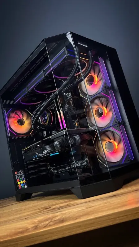 Збірка під замовлення: комп'ютер GameMax Hype-A Black Tower / Intel Core i5-14600KF (14 (20) ядер по 2.6 - 5.3 GHz) / 32 GB DDR5 / 2000 GB SSD M.2 / nVidia GeForce RTX 3080, 10 GB GDDR6X, 320-bit / 850W б/в - зображення 3