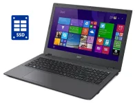 Ноутбук Acer Aspire E5-573 / 15.6" (1366x768) TN / Intel Core i3-5005U (2 (4) ядра по 2.0 GHz) / 8 GB DDR3 / 240 GB SSD / Intel HD Graphics 5500 / WebCam / DVD-ROM / Win 10 Pro б/в