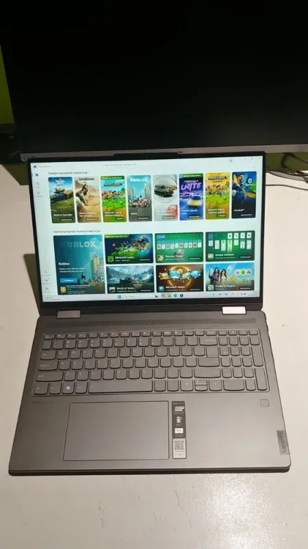 Ультрабук-трансформер Lenovo Yoga 7 16ARP8 / 16" (1920x1080) IPS Touch / AMD Ryzen 5 7535U (6 (12) ядер по 2.9 - 4.55 GHz) / 8 GB DDR5 / 512 GB SSD / AMD Radeon 660M / WebCam б/в - зображення 19