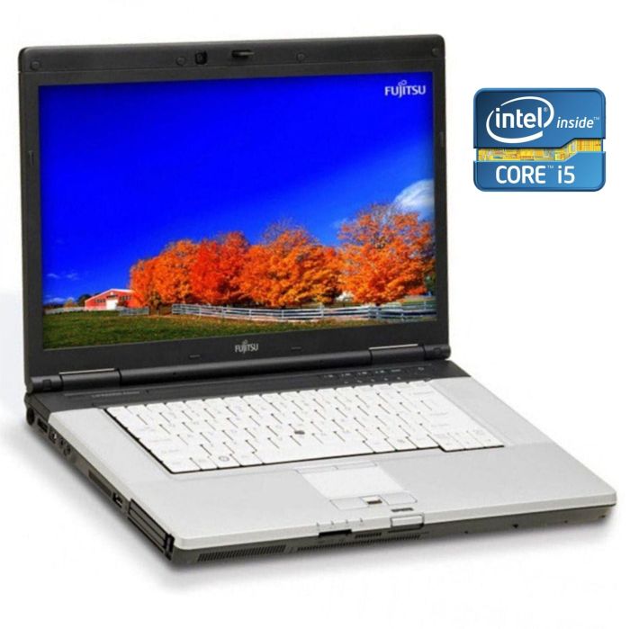 Ноутбук Б-клас Fujitsu LifeBook E780 / 15.6" (1366x768) TN / Intel Core i5-560M (2 (4) ядра по 2.66 - 3.2 GHz) / 8 GB DDR3 / 250 GB HDD / Intel HD Graphics / WebCam / DVD-ROM б/в - зображення 1