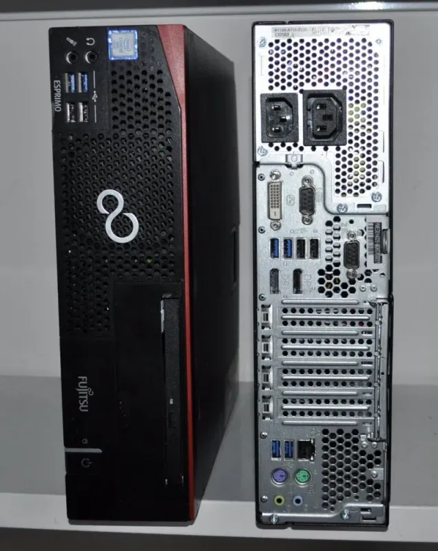 Компьютер Fujitsu Esprimo D757 E90+ SFF / Intel Core i5-6500 (4 ядра по 3.2 - 3.6 GHz) / 8 GB DDR4 / 320 GB HDD / Intel HD Graphics 530 / Windows 11 Pro б/в - зображення 2