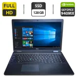 Ультрабук Dell Latitude 5590 / 15.6" (1920x1080) TN / Intel Core i5-6440HQ (4 ядра по 2.6 - 3.5 GHz) / 8 GB DDR4 / 128 GB SSD / nVidia GeForce 940MX, 2 GB GDDR5, 64-bit / WebCam б/в