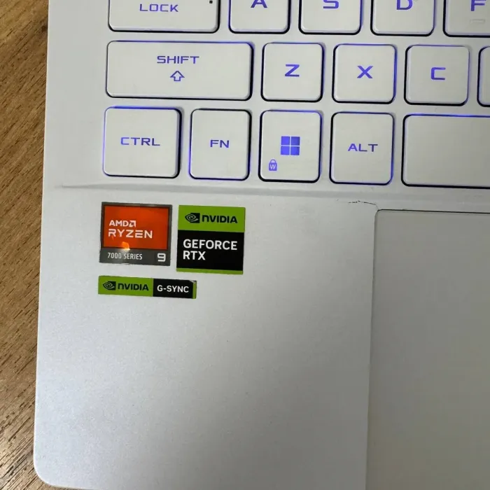 Ігровий ультрабук Б-клас Asus ROG Zephyrus G14 GA402XV / 14" (2560x1600) IPS / AMD Ryzen 9 7940HS (8 (16) ядер по 4.0 - 5.2 GHz) / 16 GB DDR5 / 512 GB SSD / nVidia GeForce RTX 4060, 8 GB GDDR6, 128-bit / WebCam б/в - зображення 8