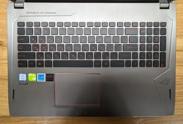 Ігровий ноутбук Asus GL 502V / 15.6" (1920x1080) IPS / Intel Core i7-7700HQ (4 (8) ядра по 2.8 - 3.8 GHz) / 16 GB DDR4 / 256 GB SSD + 1000 GB HDD / nVidia GeForce GTX 1060, 6 GB GDDR5, 192-bit / WebCam / Windows 10 б/в - зображення 3