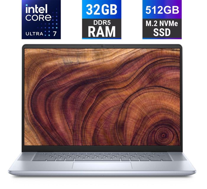 Ноутбук Dell Inspiron 16 Plus 7640 / 16" (1920x1200) IPS Touch / Intel Core Ultra 7 155H (16 (22) ядер по 1.4 - 4.8 GHz) / 32 GB DDR5 / 512 GB SSD M.2 / Intel Arc graphics / WebCam / Fingerprint / HDMI б/в - зображення 1