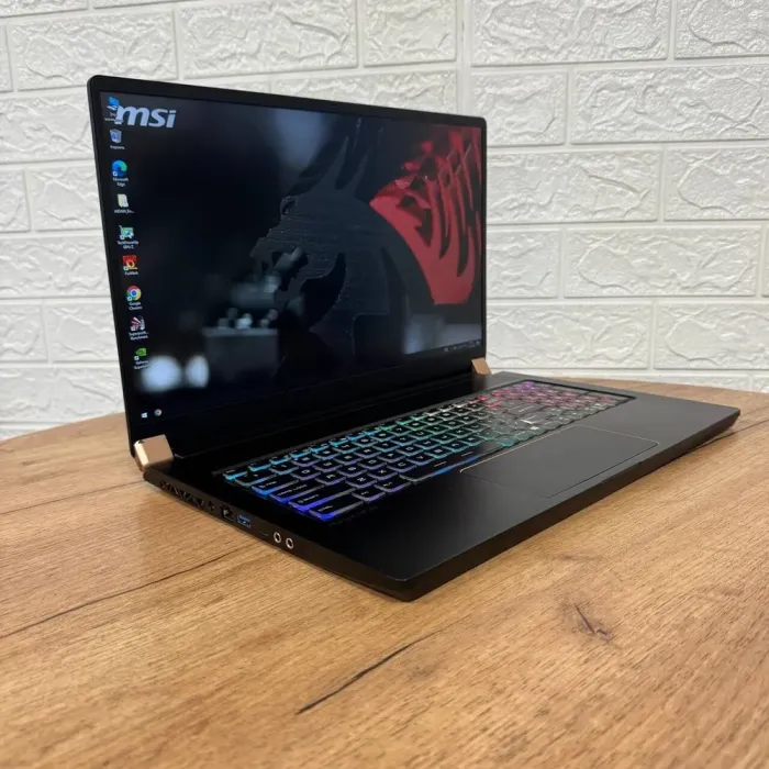 Ігровий ноутбук MSI GS75 Stealth 9SG / 17.3" (1920x1080) IPS / Intel Core i7-9750H (6 (12) ядер по 2.6 - 4.5 GHz) / 16 GB DDR4 / 256 GB SSD / nVidia GeForce RTX 2080 Max-Q, 8 GB GDDR6, 256-bit / WebCam б/в - зображення 4