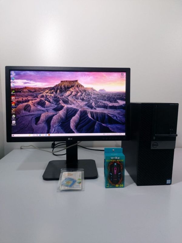 Комплект: Dell OptiPlex 3040 Tower / Intel Core i5-6600K (4 ядра по 3,5 - 3,9 ГГц) / 16 ГБ DDR3 / 512 ГБ SSD / nVidia P106-100, 6 ГБ GDDR5, 192-біт / DVD-ROM + Монітор LG 24MB37PM-B / 24" (1920x1080) IPS б/в - зображення 2