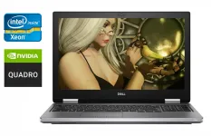 Мобільна робоча станція Dell Precision 7740 / 17.3" (1920x1080) IPS / Intel Xeon E-2276M (6 (12) ядер по 2.8 - 4.7 GHz) / 32 GB DDR4 / 512 GB SSD + 512 GB SSD / nVidia Quadro RTX 4000, 8 GB GDDR6, 256-bit / WebCam / Windows 10 б/в