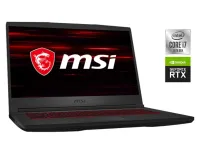 Ігровий ноутбук Б-клас MSI GF65 Thin 10SDR / 15.6" (1920x1080) IPS / Intel Core i7-10750H (6 (12) ядер по 2.6 - 5.0 GHz) / 8 GB DDR4 / 512 GB SSD / nVidia GeForce GTX 1660 Ti, 6 GB GDDR6, 192-bit / WebCam б/в