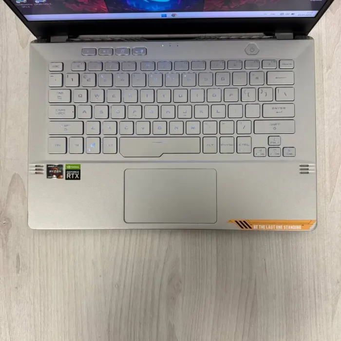 Ігровий ноутбук Б-клас Asus ROG Zephyrus G14 GA401QM / 14" (2560x1440) IPS / AMD Ryzen 9 5900HS (8 (16) ядер по 3.0 - 4.6 GHz) / 16 GB DDR4 / 512 GB SSD NVMe / nVidia GeForce RTX 3060, 6 GB GDDR6, 192-bit б/в - зображення 7