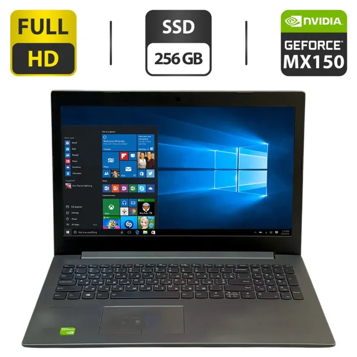 Ноутбук Lenovo IdeaPad 520-15IKB / 15.6" (1920x1080) IPS / Intel Core i7-8550U (4 (8) ядра по 1.8 - 4.0 GHz) / 16 GB DDR4 / 256 GB SSD / nVidia GeForce MX150, 2 GB GDDR3, 64-bit / WebCam / Windows 10 Pro б/в - зображення 1