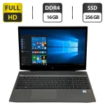 Ноутбук HP ZBook 15v G5 / 15.6" (1920x1080) IPS / Intel Core i5-8300H (4 (8) ядра по 2.3 - 4.0 GHz) / 16 GB DDR4 / 256 GB SSD M.2 / Intel UHD Graphics 630 / WebCam б/в