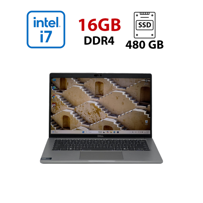 Ультрабук Dell Precision 3490 / 14" (1920x1080) IPS / Intel Core Ultra 7 165H (16 (22) ядер по 3.8 - 5.0 GHz) / 16 GB DDR5 / 480 GB SSD / Intel Arc Graphics / WebCam б/в - изображение 1
