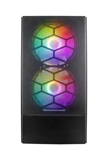 Ігровий ПК 1stPlayer X4-M-BK-2F1P-1F1 Black Tower / AMD Ryzen 7 8700F (8 (16) ядер по 4.1 - 5.0 GHz) / 32 GB DDR5 / 1000 GB SSD M.2 / AMD Radeon RX 7600, 8 GB GDDR6, 128-bit б/в - зображення 3