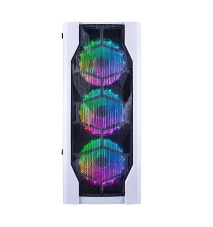 Игровой ПК 1stPlayer D4-WH-4F1-W White Tower / AMD Ryzen 5 5500 (6 (12) ядер по 3.6 - 4.2 GHz) / 16 GB DDR4 / 512 GB SSD M.2 / Sapphire Radeon RX 570 Nitro+, 8 GB GDDR5, 256-bit б/в - изображение 4