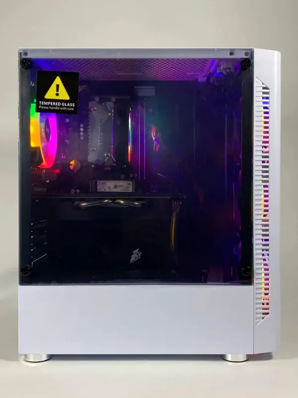 Ігровий ПК 1STPlayer DK-D4 / AMD Ryzen 5 5500 (6 (12) ядер по 3.6 - 4.2 GHz) / 16 GB DDR4 / 128 GB SSD + 1000 GB HDD / AMD Radeon RX 580 2048SP, 8 GB GDDR5, 256-bit / 500 W / ASRock A520M-HVS б/в - зображення 5