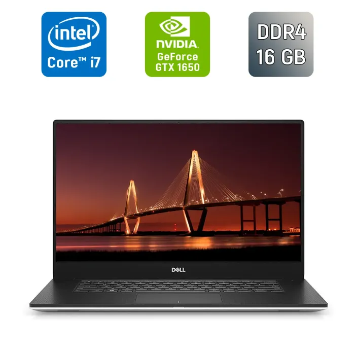 Ігровий ноутбук Dell XPS 15 7590 / 15,6" (1920x1080) IPS / Intel Core i7-9750H (6 (12) ядер по 2,6 - 4,5 ГГц) / 16 ГБ DDR4 / 512 ГБ SSD / nVidia GeForce GTX 1650, 4 ГБ GDDR6, 128-біт / HDMI / WebCam б/в - зображення 1