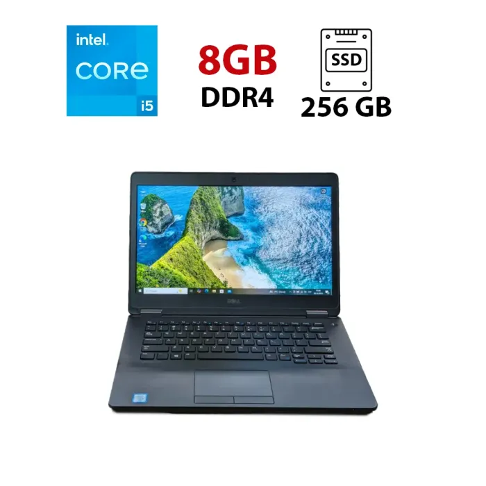 Ультрабук Dell Latitude E7470 / 14" (1920x1080) IPS / Intel Core i5-6300U (2 (4) ядра по 2.4 - 3.0 GHz) / 8 GB DDR4 / 256 GB SSD / Intel HD Graphics 520 / WebCam б/в - зображення 1