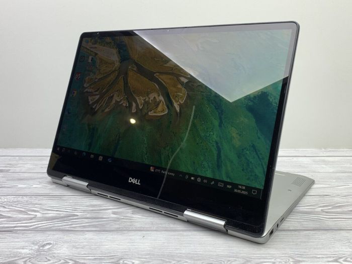 Ноутбук-трансформер Б-клас Dell Inspiron 13 7386 2-in-1 / 13.3" (1920x1080) IPS Touch / Intel Core i7-8565U (4 (8) ядра по 1.8 - 4.6 GHz) / 16 GB DDR4 / 240 GB SSD / Intel UHD Graphics / WebCam б/в - зображення 4