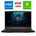 Ігровий ноутбук MSI GF65 / 15.6" (1920x1080) IPS / Intel Core i5-10500H (6 (12) ядер по 2.5-4.5 GHz) / 8 GB DDR4 / 512 GB SSD / nVidia Geforce RTX 3060, 6 GB GDDR6, 192-bit / WebCam б/в