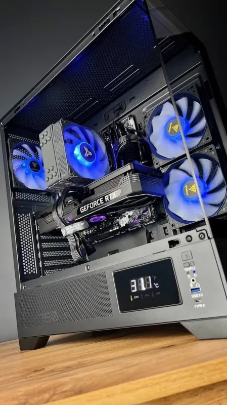 Збірка під замовлення: ігровий ПК Gamdias Atlas M1 Black Tower / AMD Ryzen 5 5600 (6 (12) ядер по 3.5 - 4.4 GHz) / 32 GB DDR4 / 1000 GB SSD M.2 / nVidia GeForce RTX 3070 Ti, 8 GB GDDR6X, 256-bit / 750W б/в - зображення 5