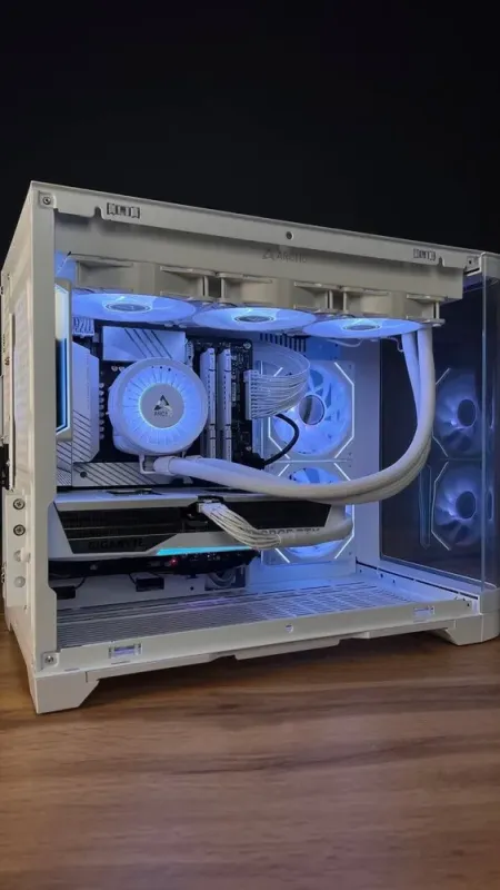 Збірка під замовлення: ігровий ПК GameMax Hype-M White Tower / Intel Core i7-14700F (20 (28) ядер по 1.5 - 5.4 GHz) / 32 GB DDR5 / 1000 GB SSD M.2 / nVidia GeForce RTX 5070, 12 GB GDDR7, 192-bit / 850W - зображення 9