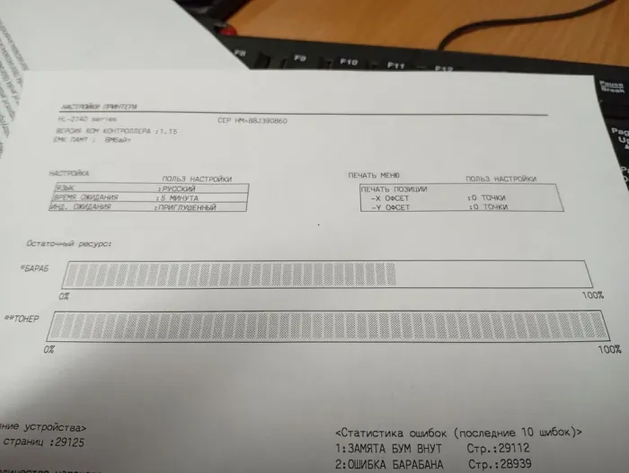 Принтер Б-клас Brother HL-2140R / Лазерний монохромний друк / 600x600 dpi / A4 / 22 стор/хв / USB 2.0 б/в - зображення 4