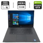 Ігровий ноутбук Dell XPS 15 9560 / 15.6" (1920x1080) IPS Touch / Intel Core i5-7300HQ (4 ядра по 2.5 - 3.5 GHz) / 16 GB DDR4 / 512 GB SSD M.2 / nVidia GeForce GTX 1050, 4 GB GDDR5, 128-bit / WebCam б/в