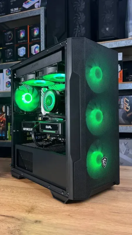 Збірка під замовлення: комп'ютер MSI MAG Forge M100R Black Tower / Intel Core i5-12400F (6 (12) ядер по 2.5 - 4.4 GHz) / 32 GB DDR5 / 1000 GB SSD M.2 / nVidia GeForce RTX 5060, 8 GB GDDR7, 128-bit / 650W - зображення 2