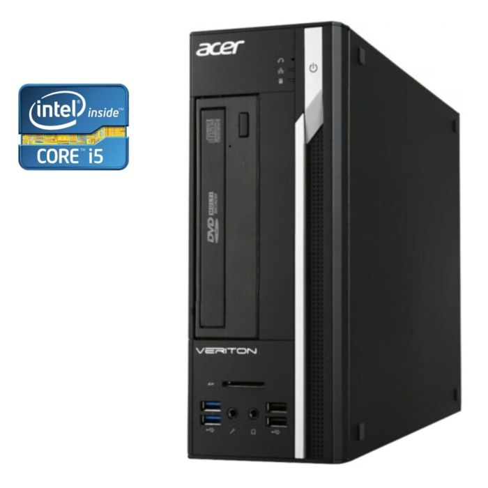 ПК Б-клас Acer Veriton X2632G SFF / Intel Core i5-4430S (4 ядра по 2.7 - 3.2 GHz) / 8 GB DDR3 / 500 GB HDD / Intel HD Graphics 4600 / DVD-RW б/в - изображение 1