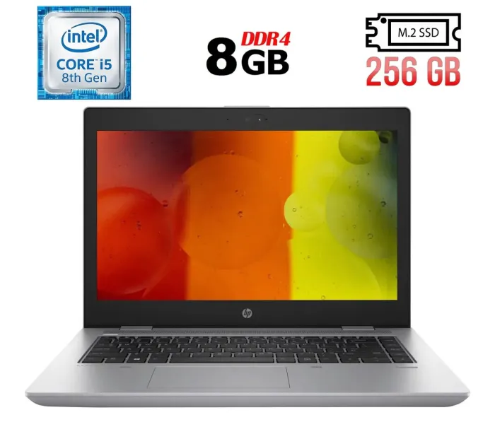 Ноутбук Б-клас HP Probook 640 G4 / 14" (1366x768) TN / Intel Core i5-8350U (4 (8) ядра по 1.7 - 3.6 GHz) / 8 GB DDR4 / 256 GB SSD M.2 / Intel UHD Graphics 620 / WebCam / Fingerprint / USB 3.1 / HDMI б/в - зображення 1