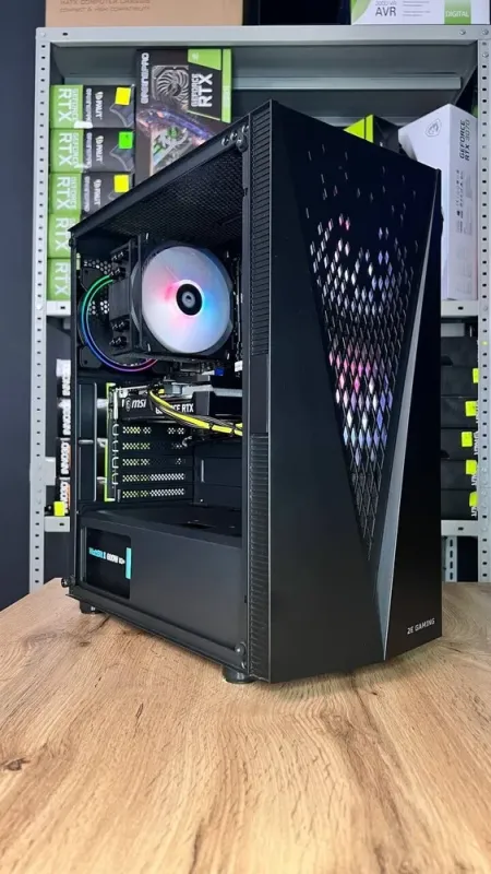 Збірка на замовлення: ігровий ПК 2E Gaming Galaxy G2055 Tower / Intel Core i5-11400F (6 (12) ядер по 2,6 - 4,4 ГГц) / 16 ГБ DDR4 / 500 ГБ SSD M.2 / nVidia GeForce RTX 3050, 8 ГБ GDDR6, 128-bit / 600 Вт б/в - зображення 7