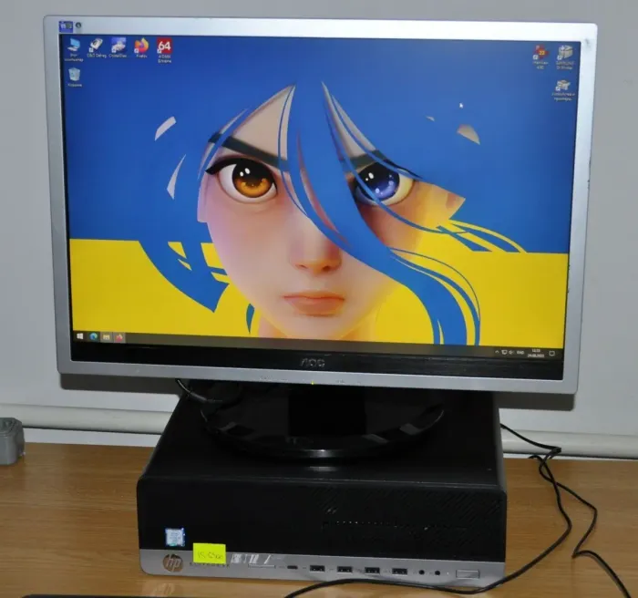 Комплект ПК: HP EliteDesk 800 G3 SFF / Intel Core i5-6500 (4 ядра по 3.2 - 3.6 GHz) / 8 GB DDR4 / 320 GB HDD / Intel HD Graphics 530 / DVD-ROM + Монітор Б-клас 22" (1680x1050) TN  Windows 10 Pro б/в - зображення 10