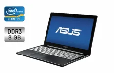 Ноутбук Asus Q501L / 15.6" (1920x1080) IPS Touch / Intel Core i5-4200U (2 (4) ядра по 1.6 - 2.6 GHz) / 8 GB DDR3 / 240 GB SSD / Intel HD Graphics 4400 / WebCam / Windows 10 б/в