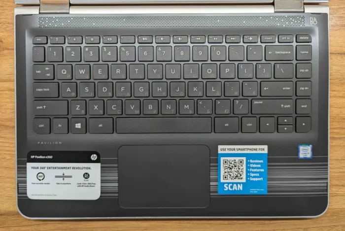 Ноутбук-трансформер HP Pavilion x360 m3 Convertible / 13.3" (1366x768) IPS Touch / Intel Core i3-6100U (2 (4) ядра по 2.3 GHz) / 8 GB DDR4 / 240 GB SSD / Intel HD Graphics 520 / WebCam / Windows 10 б/в - зображення 3