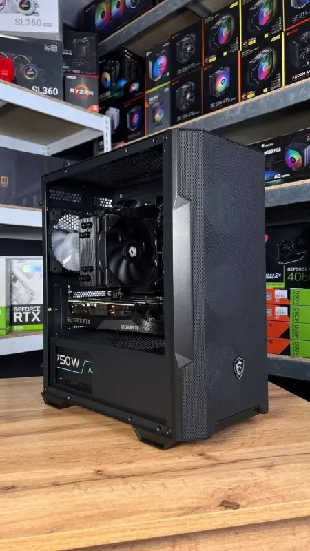 Збірка під замовлення: комп'ютер MSI MAG Forge M100R Black Tower / AMD Ryzen 5 7500F (6 (12) ядер по 3.7 - 5.0 GHz) / 32 GB DDR5 / 1000 GB SSD M.2 / nVidia GeForce RTX 3070, 8 GB GDDR6, 256-bit / 750W б/в - зображення 4