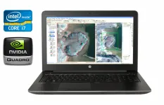 Мобільна робоча станція HP zBook 15 G3 / 15.6" (1920x1080) IPS / Intel Core i7-6820HQ (4 (8) ядра по 2.7 - 3.6 GHz) / 16 GB DDR4 / 512 GB SSD / nVidia Quadro M1200, 4 GB GDDR5, 256-bit / Fingerprint / WebCam б/в