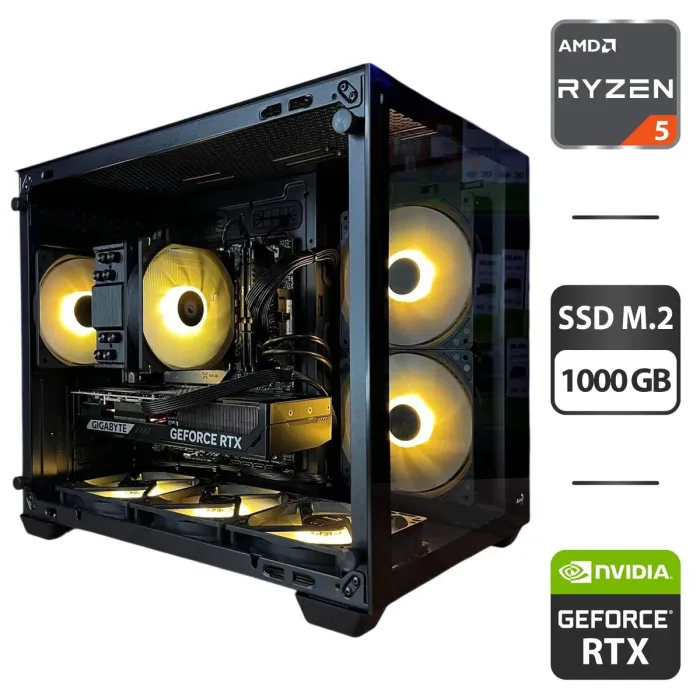 Збірка на замовлення: ігровий ПК AeroCool Dryft Mini Tower / AMD Ryzen 5 7500F (6 (12) ядер по 3,7 - 5,0 ГГц) / 32 ГБ DDR5 / 1000 ГБ SSD M.2 / nVidia GeForce RTX 5070, 12 ГБ GDDR7, 192-bit / 750 Вт - зображення 1