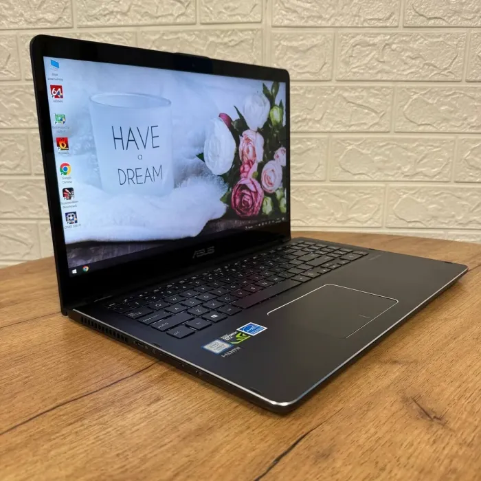 Ігровий ноутбук-трансформер Б-клас Asus Q535UD x360 / 15.6" (3840x2160) IPS Touch / Intel Core i7-8550U (4 (8) ядра по 1.8 - 4.0 GHz) / 16 GB DDR4 / 256 GB SSD / nVidia GeForce GTX 1050, 2 GB GDDR5, 128-bit / WebCam б/в - зображення 4