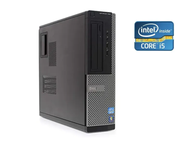 ПК Б-клас Dell OptiPlex 390 SFF / Intel Core i5-2500 (4 ядра по 3.3 - 3.7 GHz) / 8 GB DDR3 / 128 GB SSD + 1000 GB HDD / Intel HD Graphics 2000 б/в - зображення 1