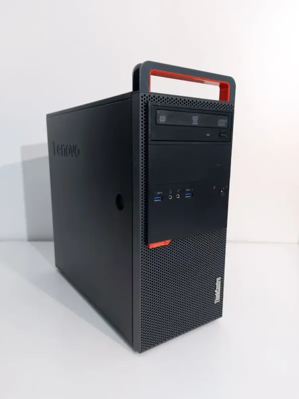 Комплект: Lenovo ThinkCentre M800 Tower / Intel Core i3-6100 (2 (4) ядра по 3.7 GHz) / 16 GB DDR4 / 250 GB SSD + 300 GB SSD / Sapphire Radeon RX 550, 4 GB GDDR5, 128-bit / DVD-ROM + Монітор LG 24MB37PM-B / 24" (1920x1080) IPS б/в - зображення 4