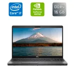 Ультрабук Б-клас Dell Latitude 5501 / 15.6" (1920x1080) IPS / Intel Core i7-9850H (6 (12) ядер по 2.6 - 4.6 GHz) / 16 GB DDR4 / 512 GB SSD / nVidia GeForce MX150, 2 GB GDDR5, 64-bit / WebCam / Windows 10 б/в