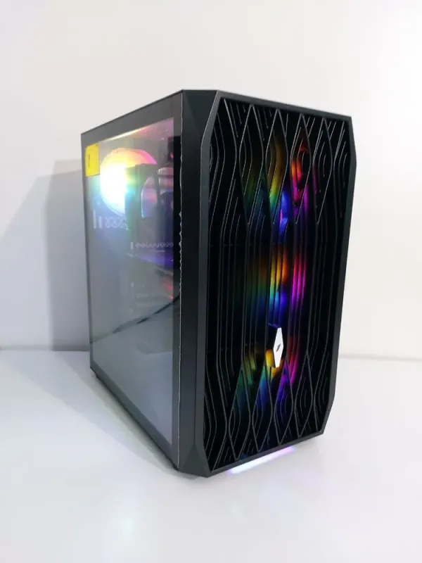 Ігровий ПК 1stPlayer Ariya AY7 Tower / Intel Core i5-9400 (6 ядер по 2.9 - 4.1 GHz) / 16 GB DDR4 / 512 GB SSD M.2 + 480 GB SSD / AMD Radeon RX 580, 8 GB GDDR5, 256-bit / 500W б/в - зображення 2