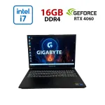 Ігровий ноутбук Б-клас Gigabyte G6 KF / 16" (1920x1200) IPS / Intel Core i7-13620H (10 (16) ядер по 3,6 - 4,9 ГГц) / 16 ГБ DDR4 / 1000 ГБ SSD / nVidia GeForce RTX 4060, 8 ГБ GDDR6, 128-bit / WebCam б/в