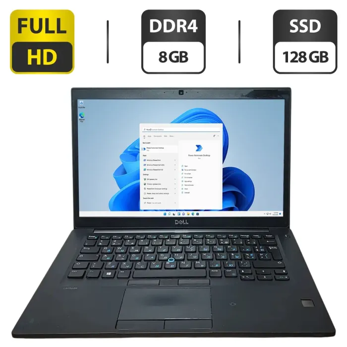 Ультрабук Dell Latitude 7480 / 14" (1920x1080) TN / Intel Core i5-6300U (2 (4) ядра по 2.4 - 3.0 GHz) / 8 GB DDR4 / 128 GB SSD / Intel HD Graphics 520 / WebCam б/в - зображення 1