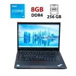 Ультрабук Lenovo ThinkPad T490 / 14" (1920x1080) IPS / Intel Core i5-8365U (4 (8) ядра по 1.6 - 4.1 GHz) / 8 GB DDR4 / 256 GB SSD / Intel UHD Graphics 630 / WebCam / Win 10 Pro б/в
