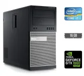Ігровий ПК Dell OptiPlex 790 Tower / Intel Core i7-2600 (4 (8) ядер 3,4 - 3,8 ГГц) / 16 ГБ DDR3 / 250 ГБ SSD + 1000 ГБ HDD / nVidia GeForce GTX 1660 Super, 6 ГБ GDDR6, 192-bit б/в
