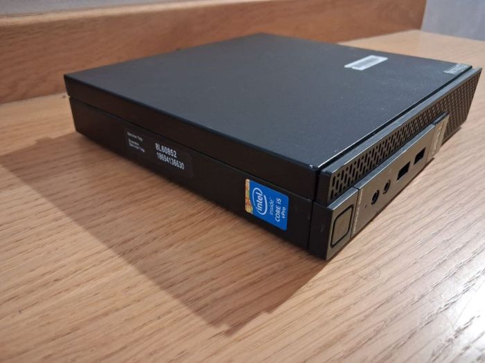 Неттоп Dell OptiPlex 9020M USFF / Intel Core i5-4590T (4 ядра по 2.0 - 3.0 GHz) / 8 GB DDR3 / 250 GB SSD / Intel HD Graphics 4600 / DisplayPort / Wi-Fi б/в - зображення 4