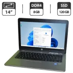 Ноутбук Б-клас HP ProBook 440 G4 / 14" (1366x768) TN / Intel Pentium 4415U (2 (4) ядра по 2.3 GHz) / 8 GB DDR4 / 120 GB SSD / Intel HD Graphics 610 / WebCam б/в